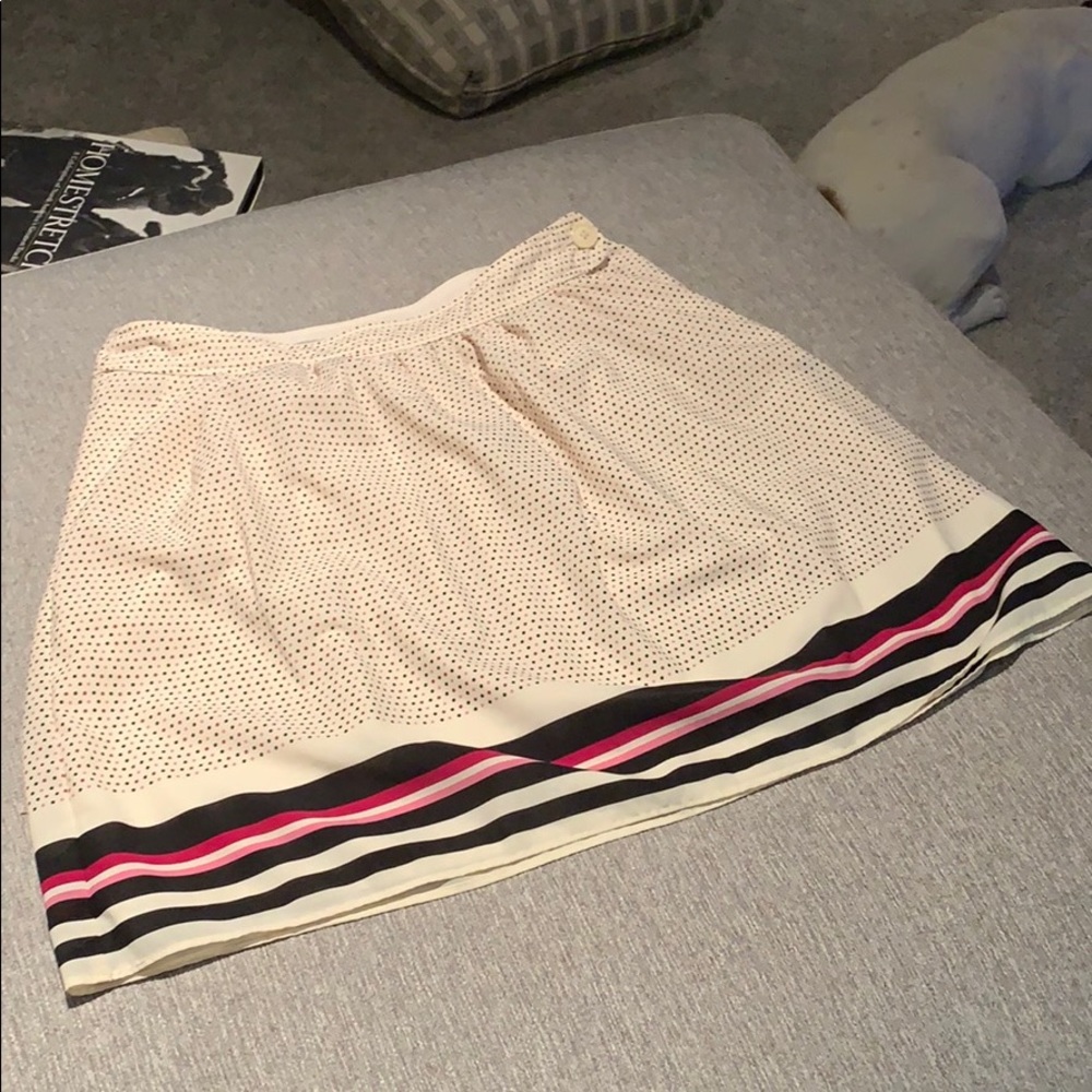 Polka dots and stripes skirt and sleeveless top
